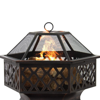 Outdoor Patio Backyard Large Bonfire Wood Burning Fire Pit