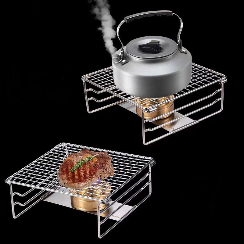 Mini Cooking Grate Fire Pit Grill Wire Shelf Smoker Rack BBQ Mesh