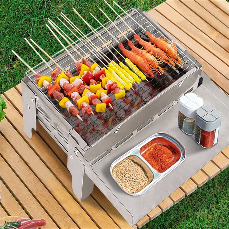 Wholesale Outdoor Camping Barbecue Stove Charcoal Barbecue Rack Burning Platform Bonfire Rack Fire Pit