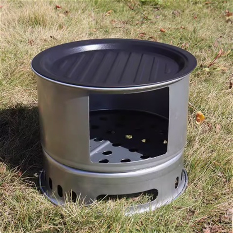 Charcoal Stainless Steel Corten Outdoor Fire Pit Stove Mini Barbecue Indoor Grill Smoking Grill