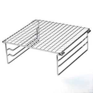 Mini Cooking Grate Fire Pit Grill Wire Shelf Smoker Rack BBQ Mesh