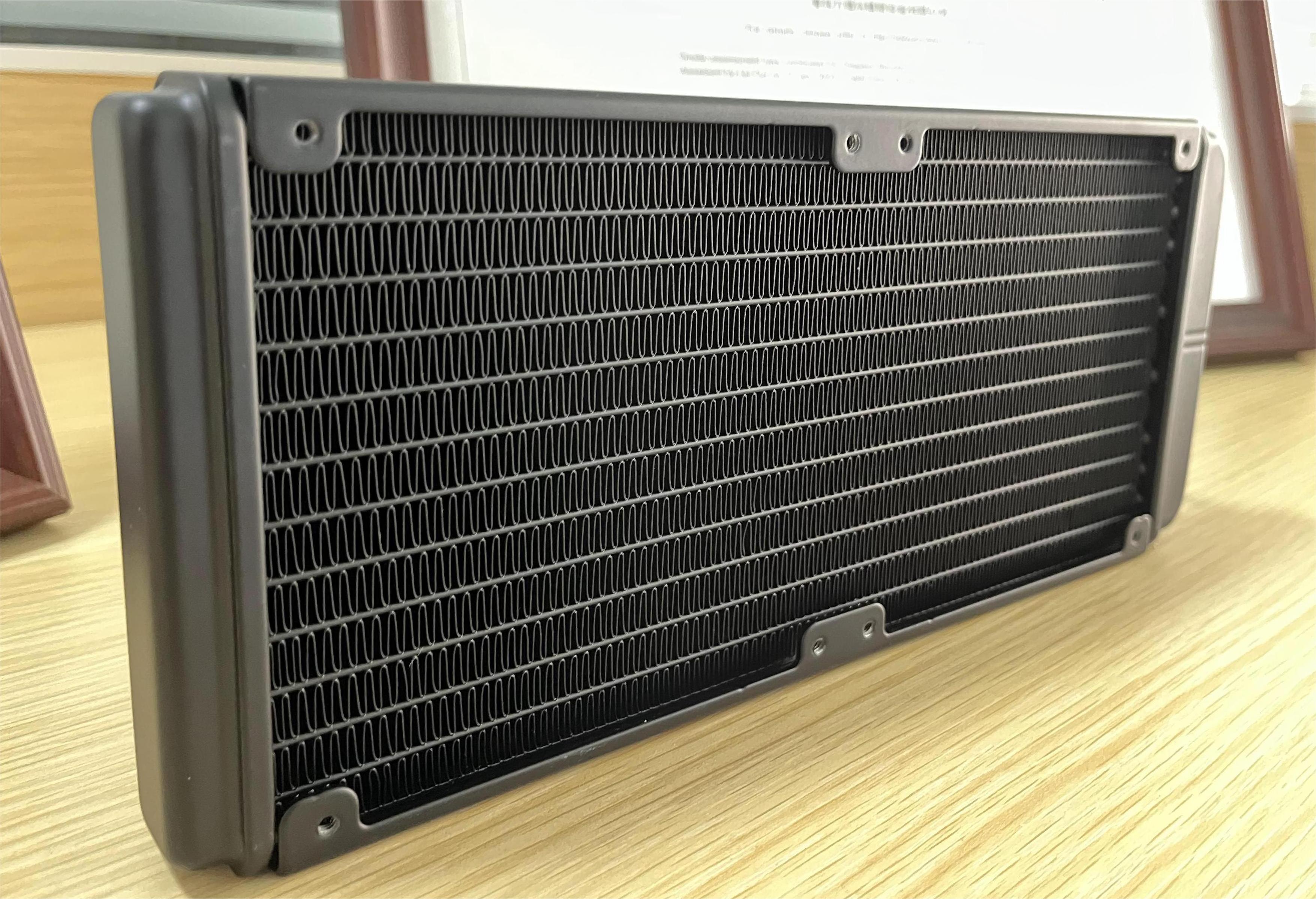 China Manufacturer High Efficiency Micro Channel Tube Aluminum Finned Condenser Evaporator Air Cooled Radiator Heat Exchanger