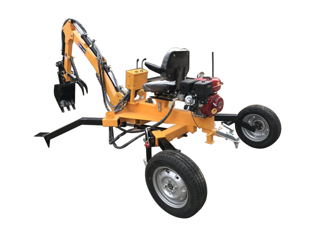 Towable ATV backhoe with CE, EPA, CARB certificate engine