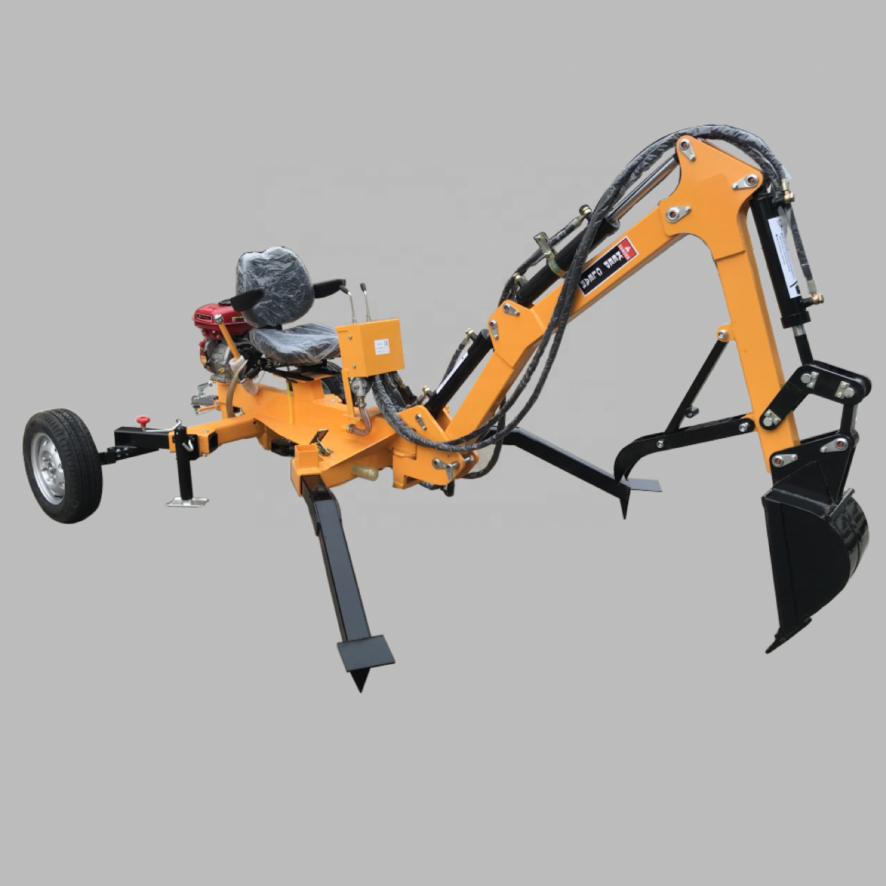 Towable ATV backhoe with CE, EPA, CARB certificate engine