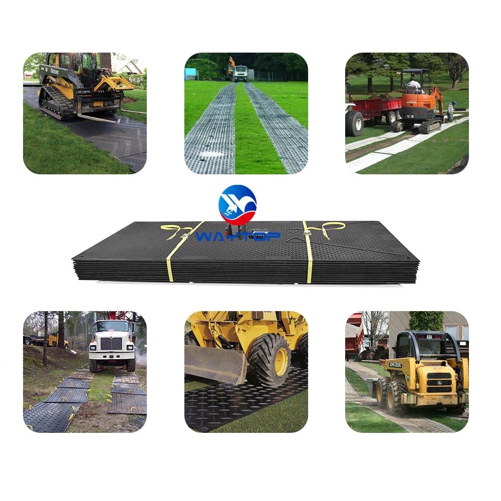 Polyethylene HDPE 4x8 ft PE subgrade board Material Playground Access ground protection mats