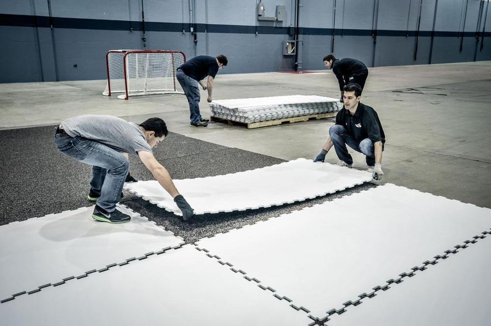 flooring tile panels HDPE synthetic ice hockey rink UHMWPE ice sheets for ice skating