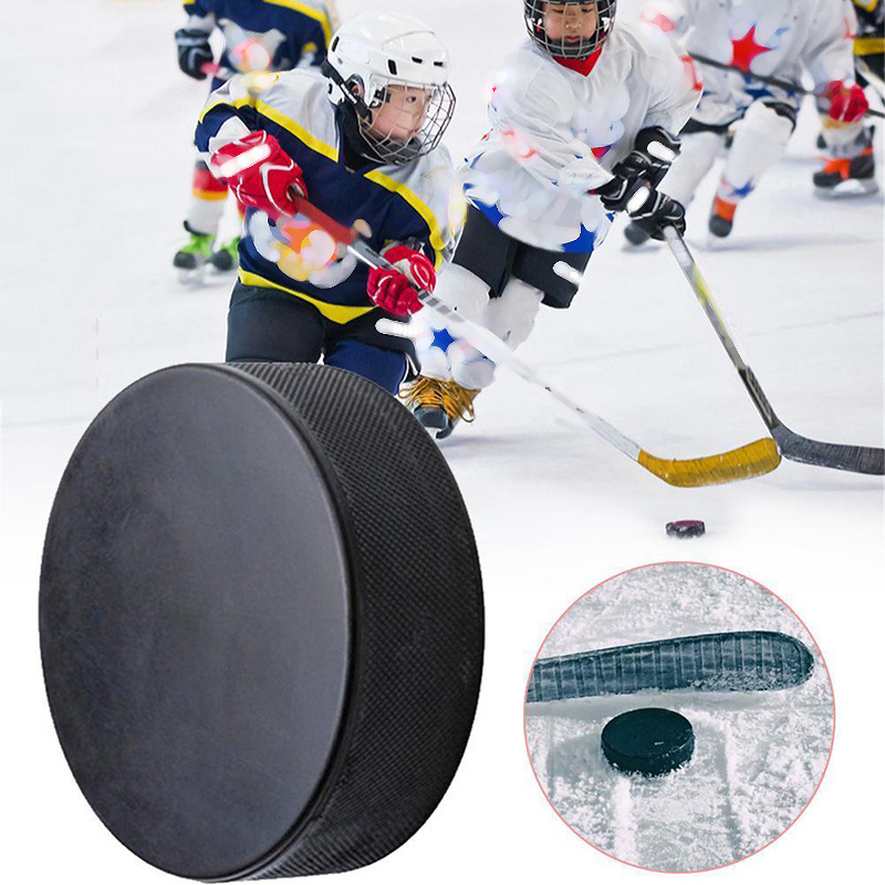 wholesale outdoor sport equipment rubber custom hockey puck