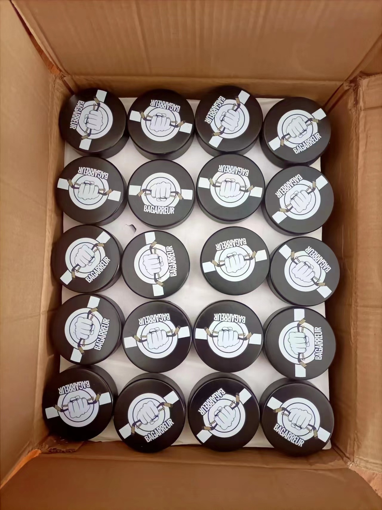 Hot Selling Colorful 75mm*25mm custom logo ice hockey pucks for table game