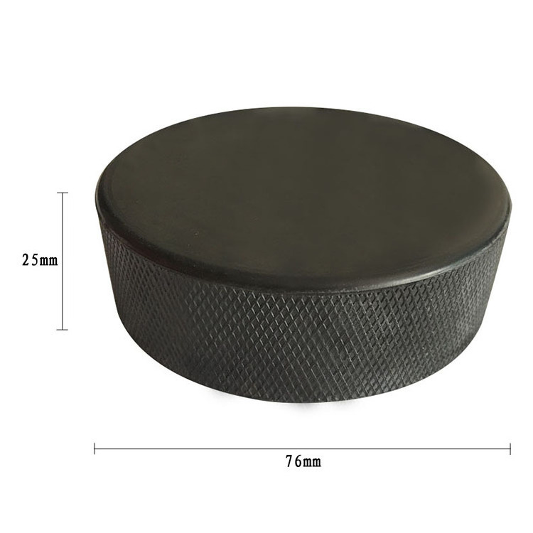 wholesale outdoor sport equipment rubber custom hockey puck