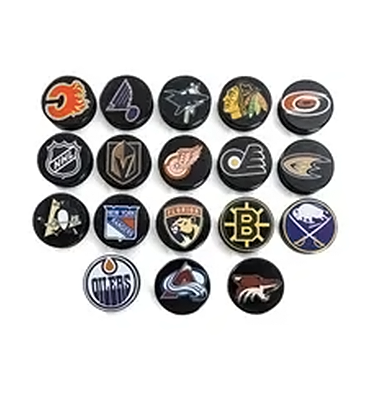 Wholesale High Quality Professional Official Size Rubber Ice Hockey Puck Print Logo