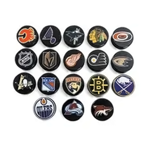 Wholesale High Quality Professional Official Size Rubber Ice Hockey Puck Print Logo