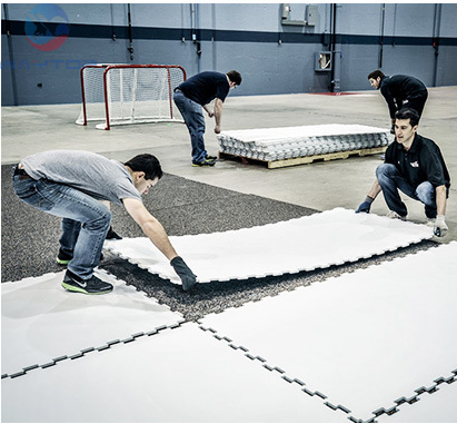 premium synthetic ice rink uhmwpe/ice hockey flooring tiles