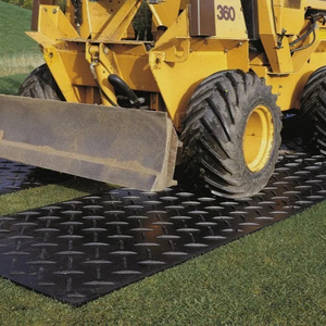 heavy duty UHMWPE/HDPE plastic construction access swamp ground temporary ground  mat