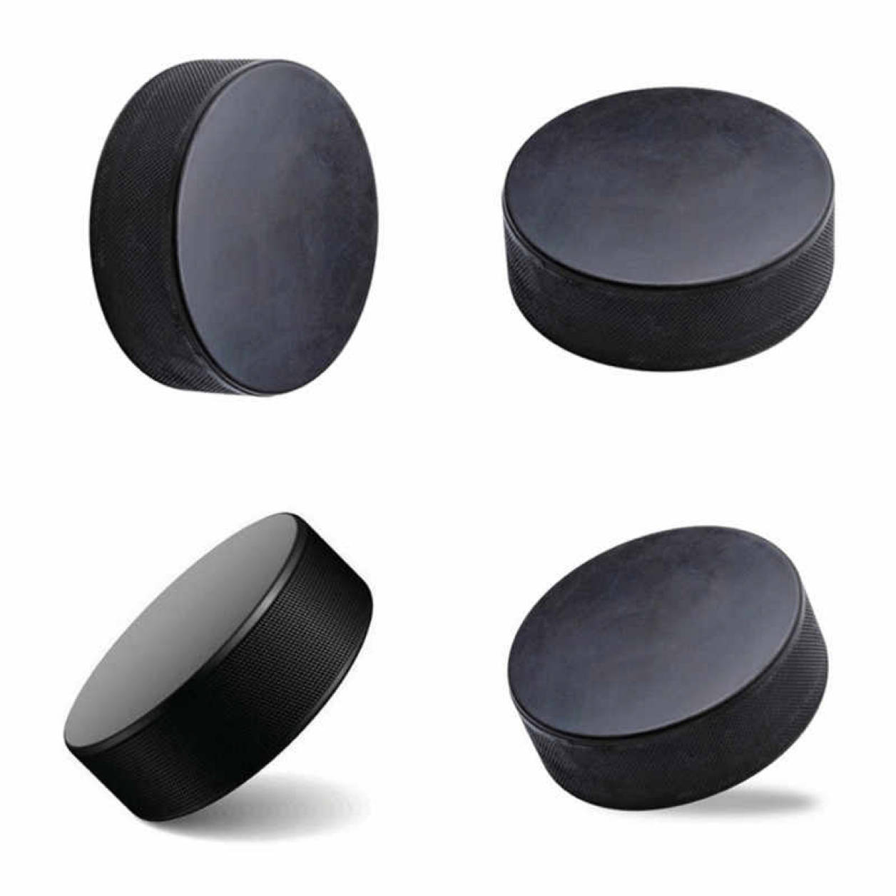 Wholesale Customized Printing Logo Rubber Official Ice Hockey Puck