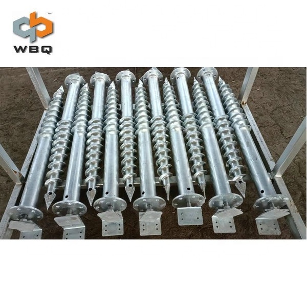 Square Shaft Helical Piles have Helices Helix Earth Anchor Ground Screw