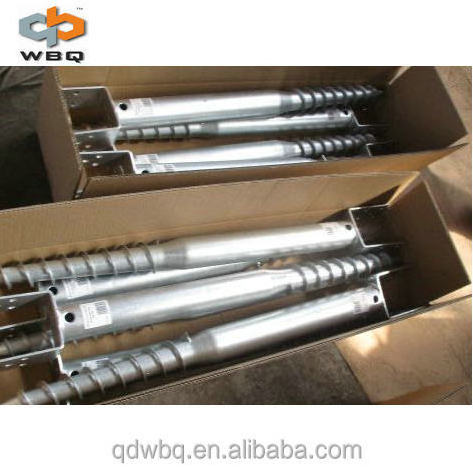 Square Shaft Helical Piles have Helices Helix Earth Anchor Ground Screw