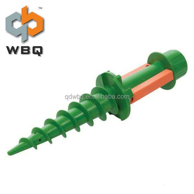 Plastic Ground Screw Earth Pole Post Beach Umbrella anchor