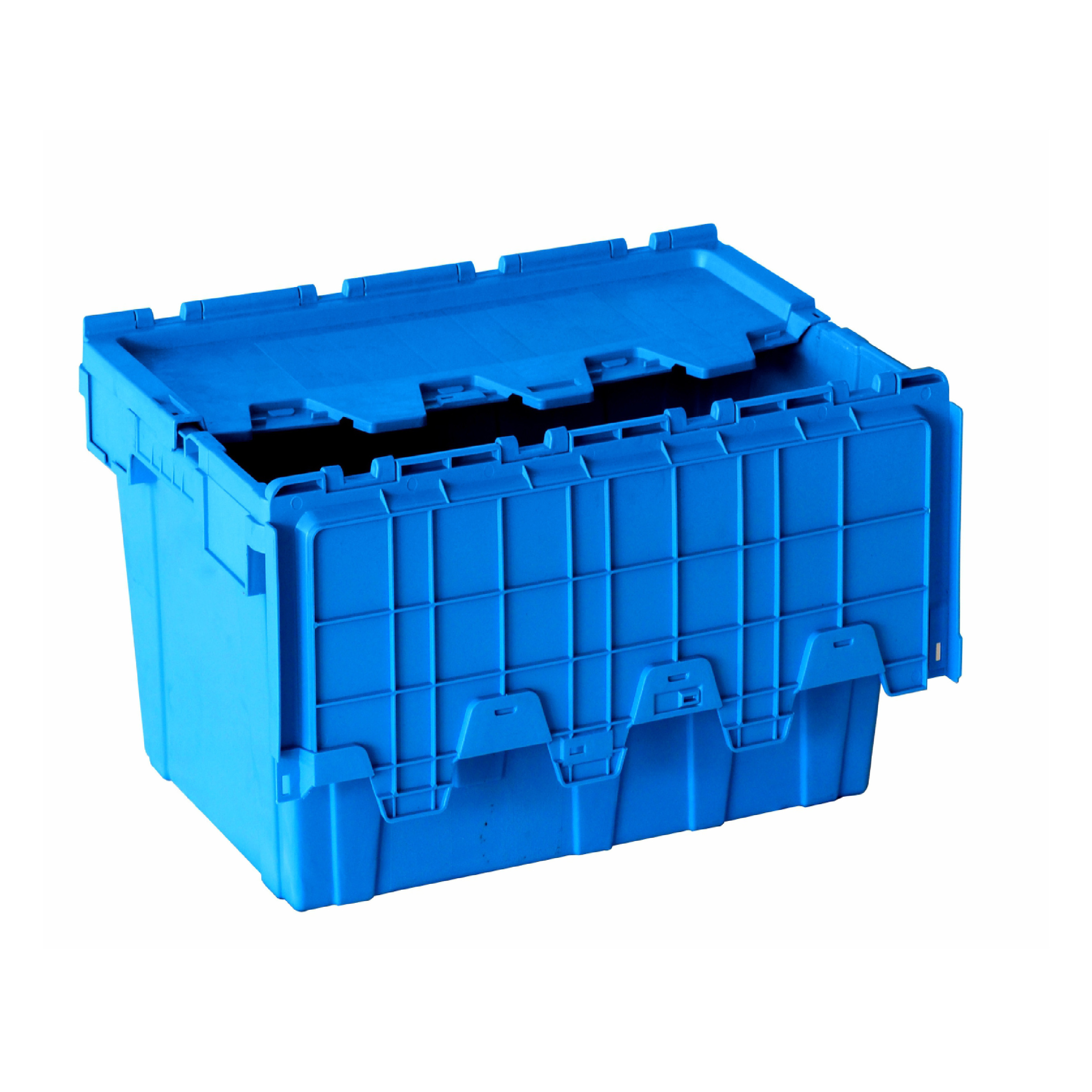 Special Promotion Heavy Duty Stackable Plastic Turnover Mobile Crate Collapsible Container Lid Logistics Box