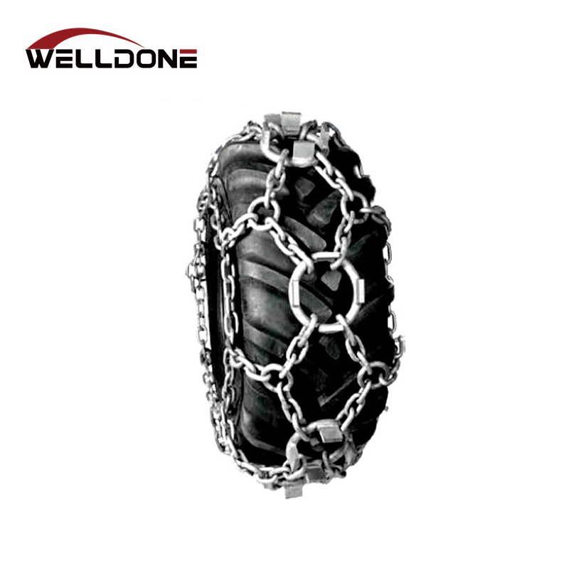 Alloy steel heavy duty forestry floating ring skidder chain tire anti-slip snow chain