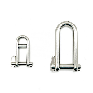 304 / 316 Marine Grade Stainless Steel Key Safety Pin Halyard D Dee Shackle with Bar