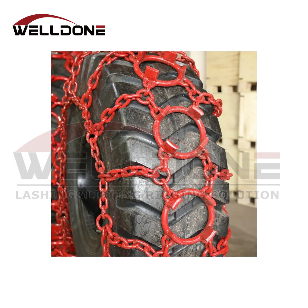 Alloy steel heavy duty forestry skidder tight ring tire protection snow chain