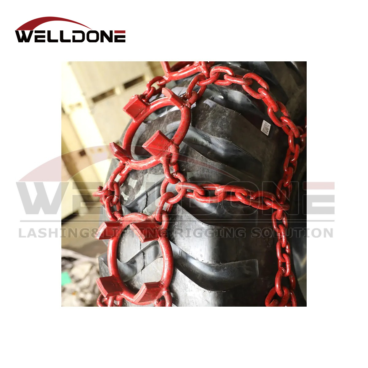 Alloy steel heavy duty forestry skidder tight ring tire protection snow chain