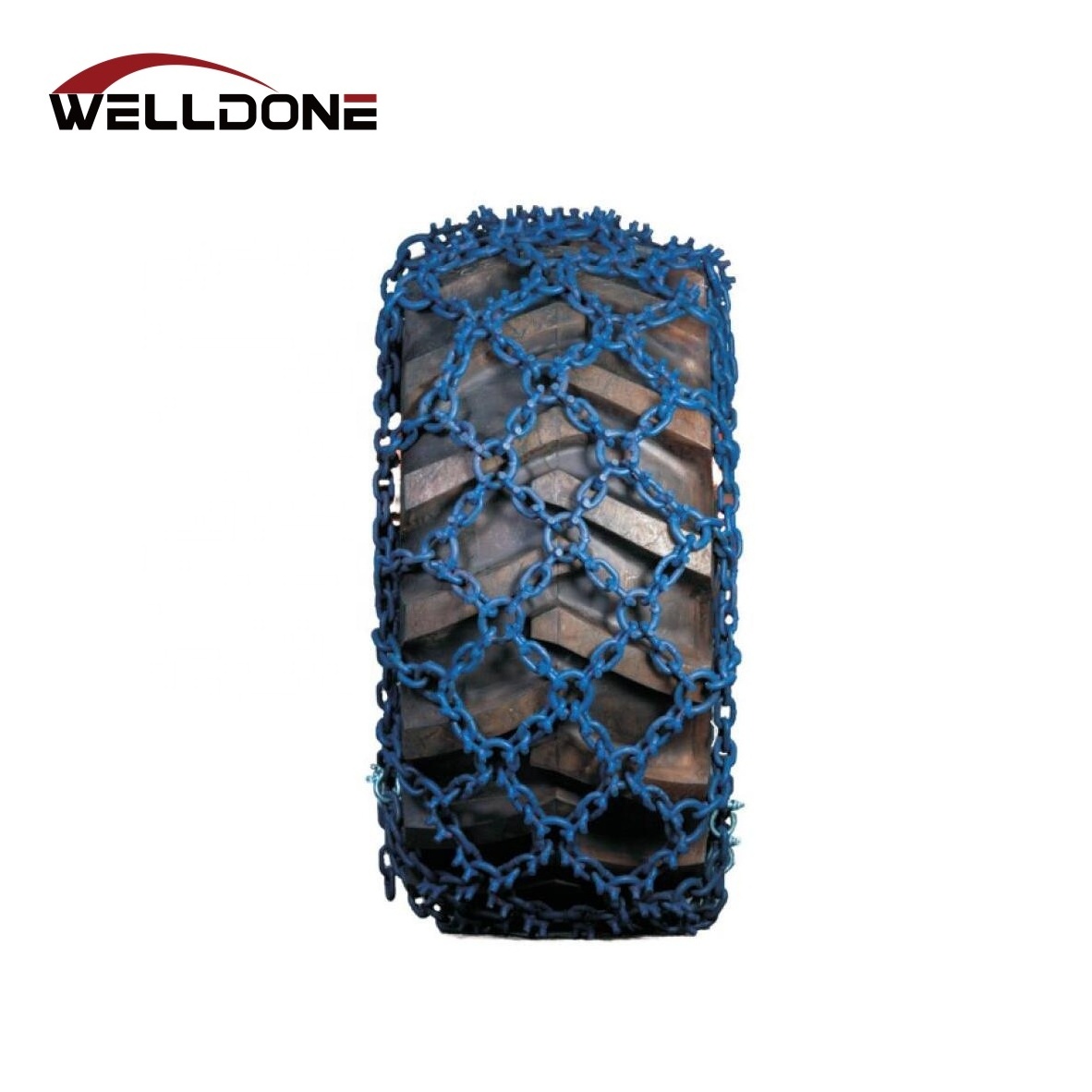 Alloy steel U type grip forestry skidder chain double diamond tire protection chain