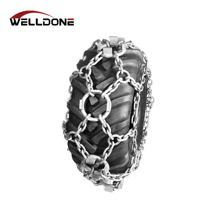 Alloy steel heavy duty forestry floating ring skidder chain tire anti-slip snow chain