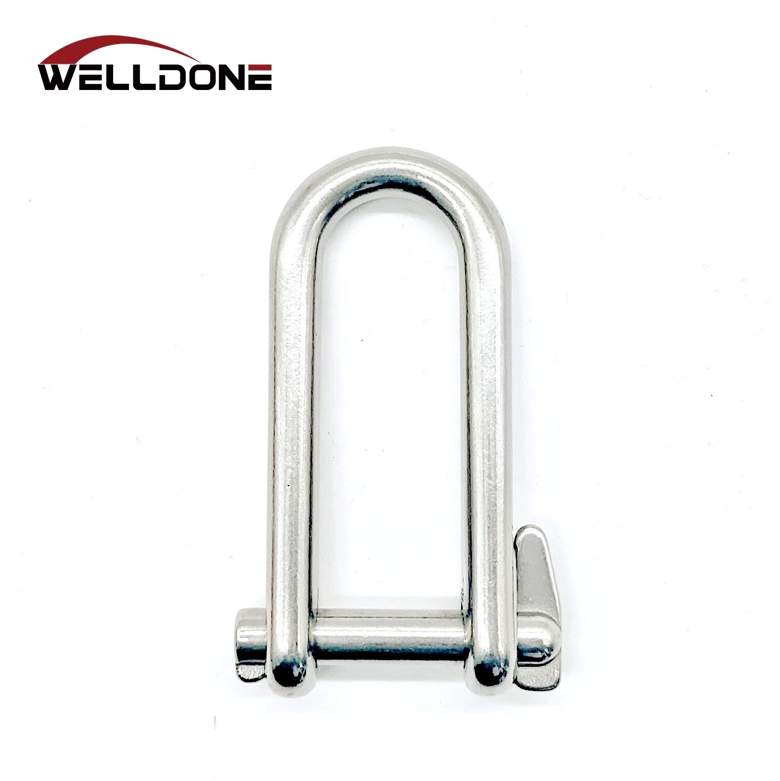 304 / 316 Marine Grade Stainless Steel Key Safety Pin Halyard D Dee Shackle with Bar