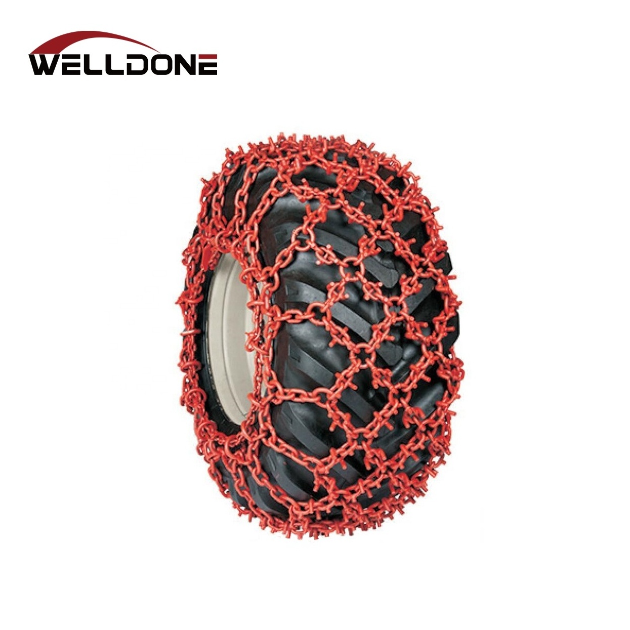 Alloy steel U type grip forestry skidder chain double diamond tire protection chain