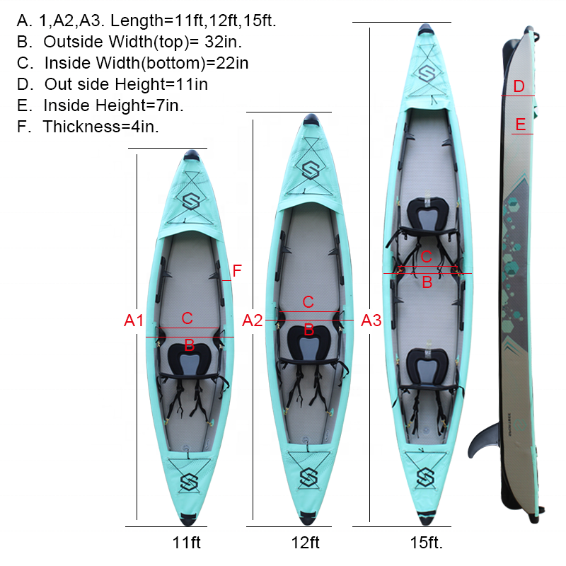 Inflatable Kayak Fishing Boat for Adults