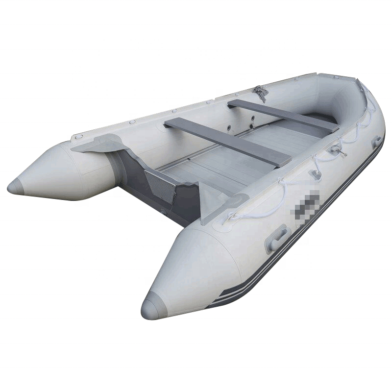 Dinghy Rubber Boats Rigid Hull Inflatable Boat Black Color Rescue with Aluminum Floor