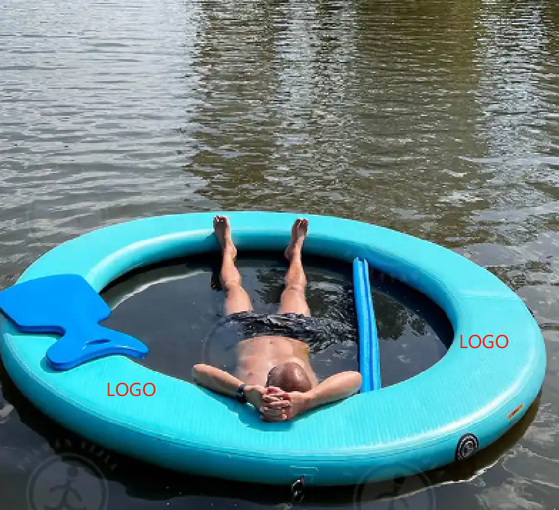 Customized Inflatable Water Hammock Floating Water Hammock Lounger Pool