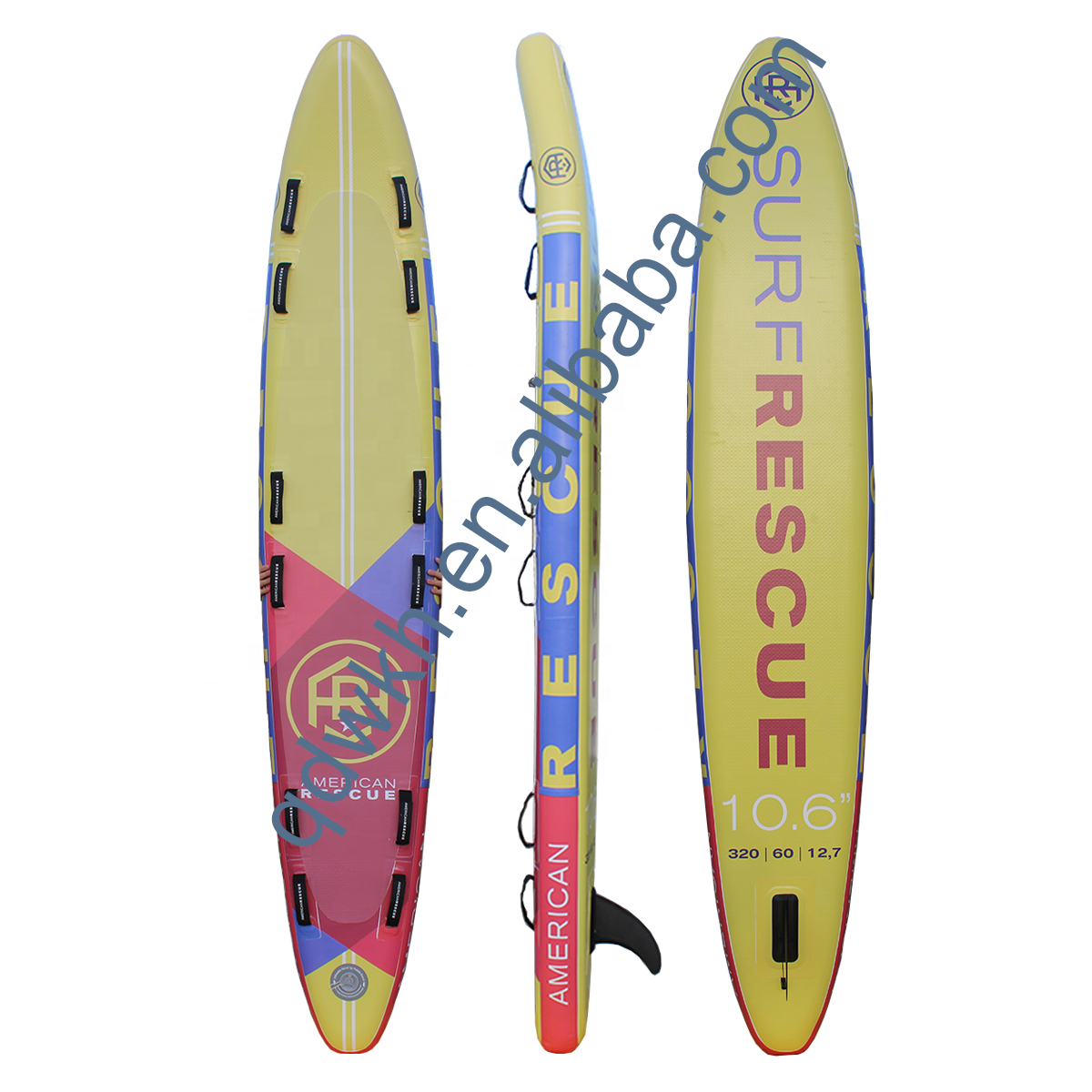 Customized Design Double Layer Inflatable Lifeguard Rescue Board Paddle Board Surfing Life Saving Rescue Board