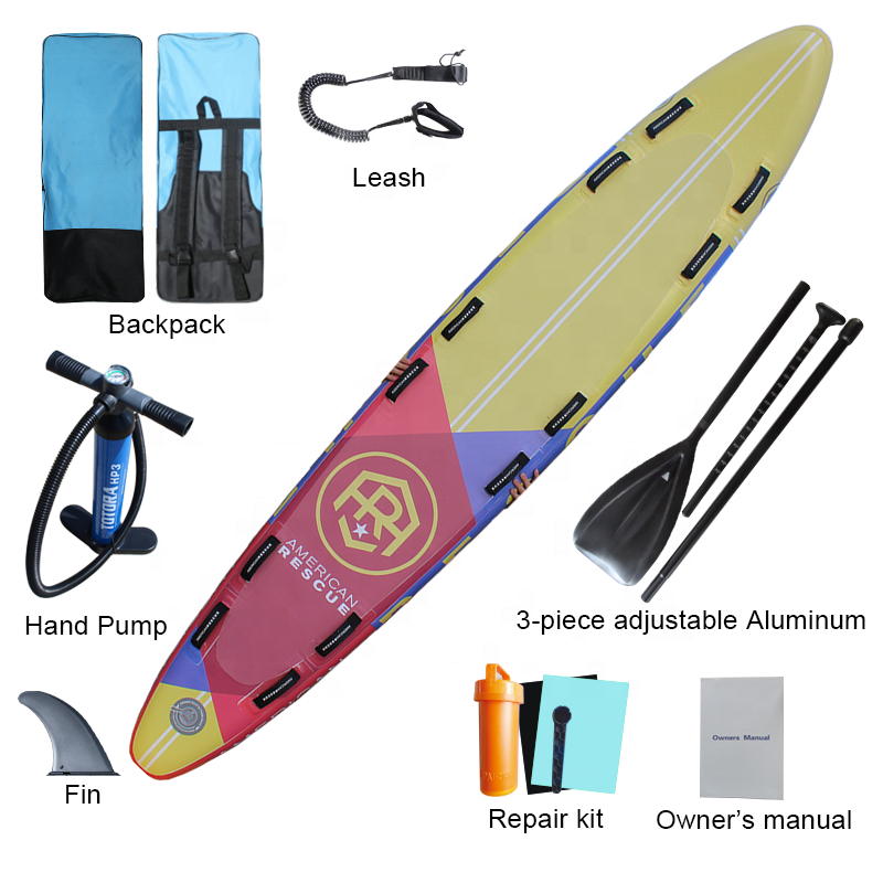 Customized Design Double Layer Inflatable Lifeguard Rescue Board Paddle Board Surfing Life Saving Rescue Board