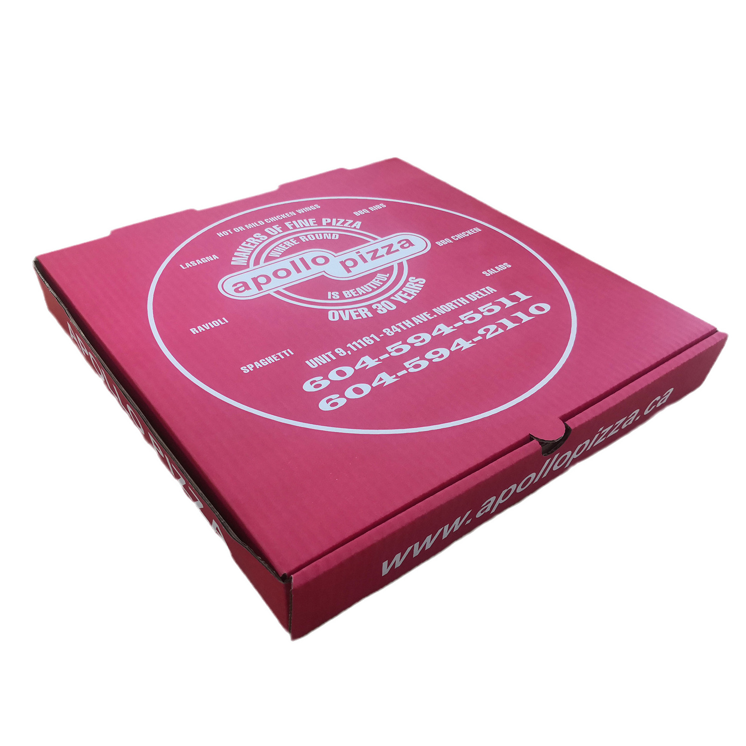 Wholesale 33 35 CM 30 40 9 Inch Burger Package Carton Supplier Custom Design Printed Pink Pizza Boxes With Logo