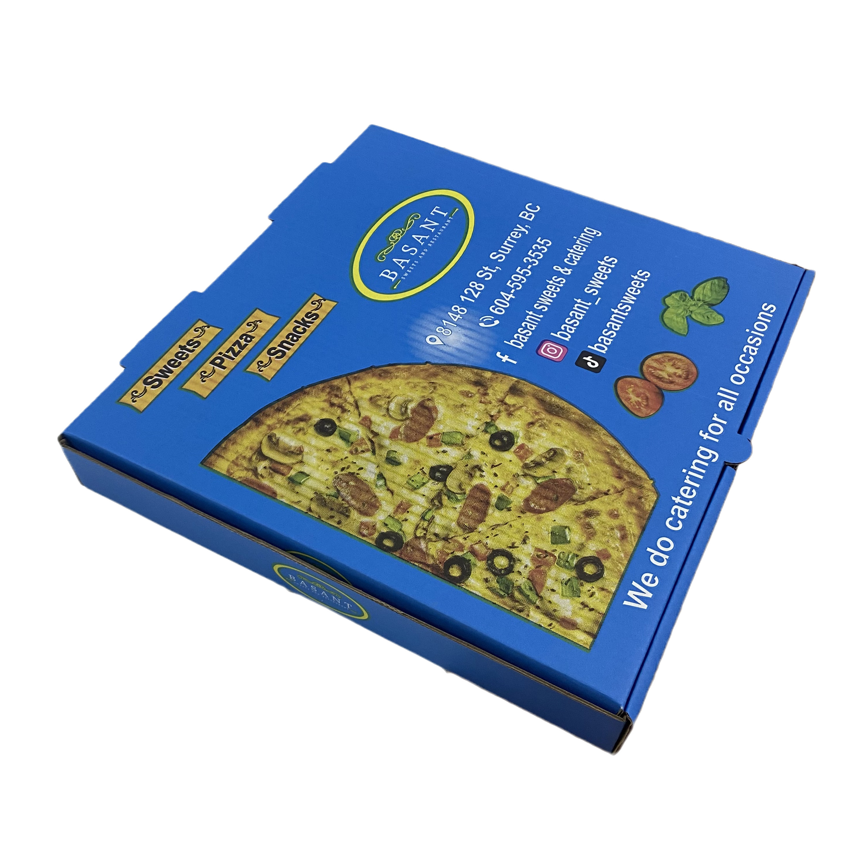 Wholesale 33 35 CM 30 40 9 Inch Burger Package Carton Supplier Custom Design Printed Pink Pizza Boxes With Logo