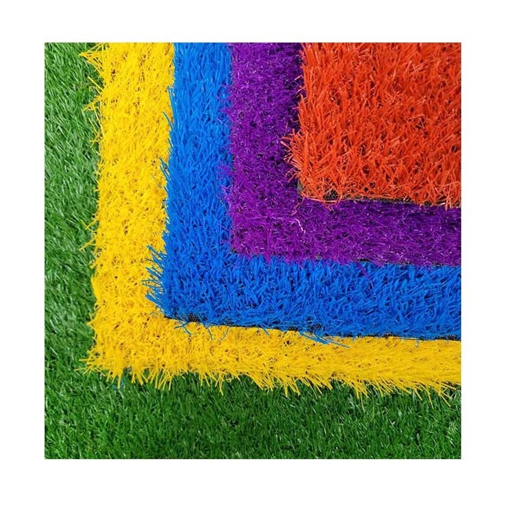 Cheap Rainbow Colorful Artificial Grass sport turf red artificial grass