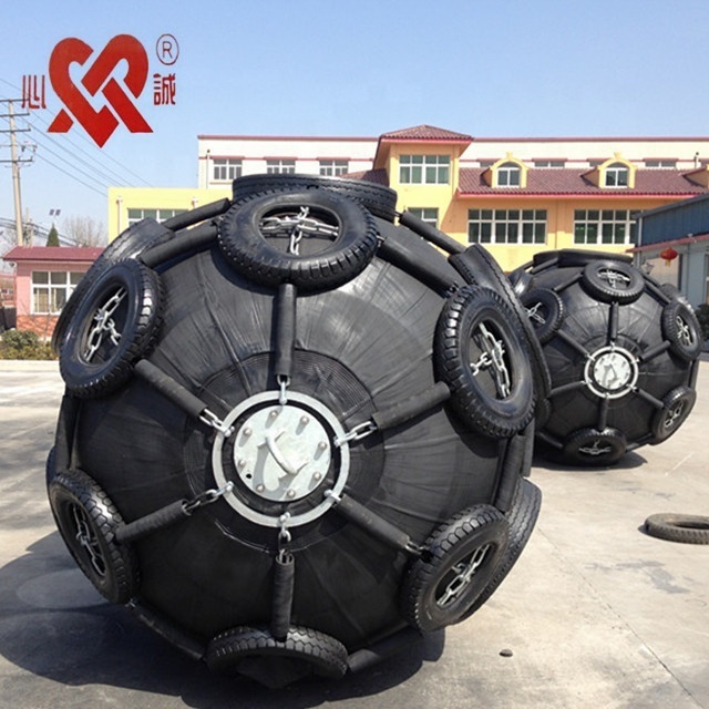 Top Sale 50Kpa  Dia2.0m X 3.5m Pneumatic Floating Marine Rubber Fenders