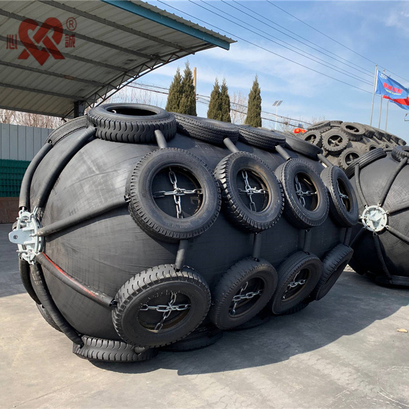 Top Sale 50Kpa  Dia2.0m X 3.5m Pneumatic Floating Marine Rubber Fenders