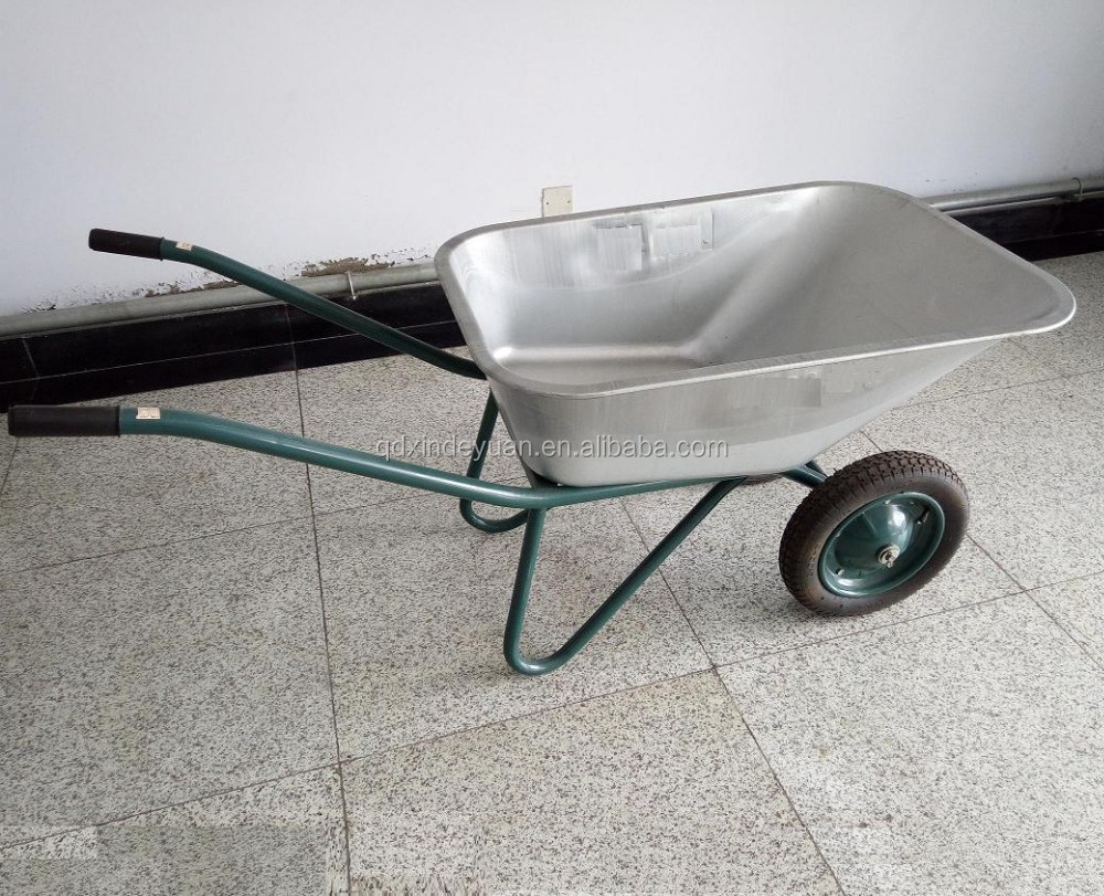 galvanized dual wheel steel construction wheelbarrow WB5009S