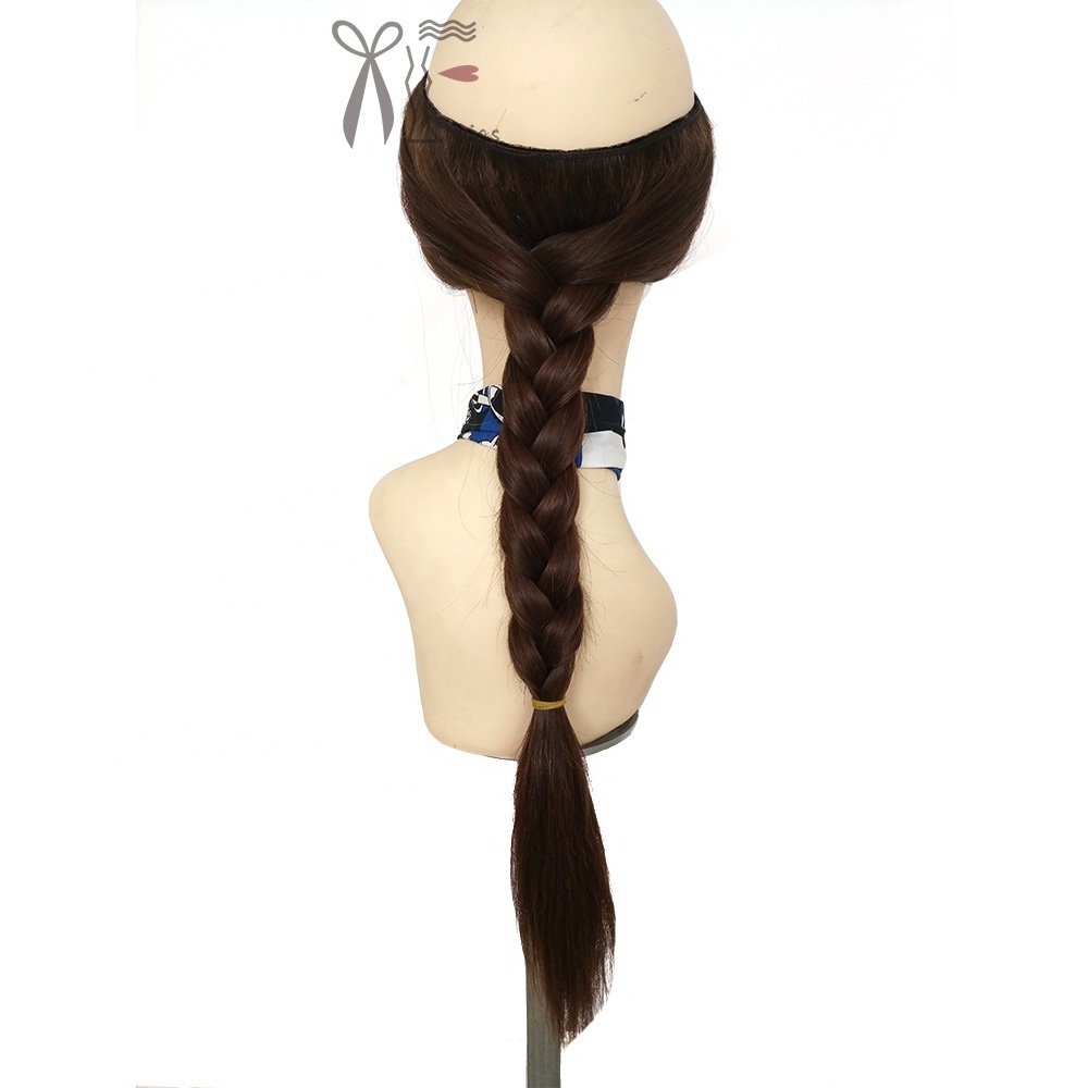 Wholesale 100% Human Remy Hair Braiding Hair Easy Band Double Drawn Hair Hat Fall Band For Women