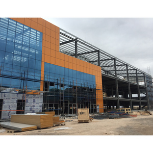 Modern Prefab Steel Structure Building Prefabricated Steel Warehouse/Workshop/Aircraft Hangar/Office Shed Material Construction