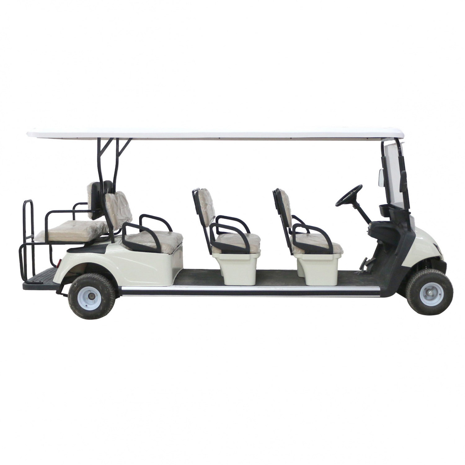 48V AC system Lithium Battery Powered  8 Seat Facing Forward Electric  Golf Cart