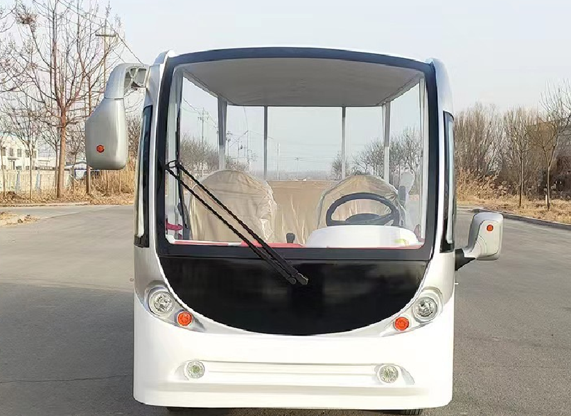 72V System 11 Seats Electric Mini Passenger Car Tourist Hotel Airport Shuttle Bus with Lead Acid Batteries