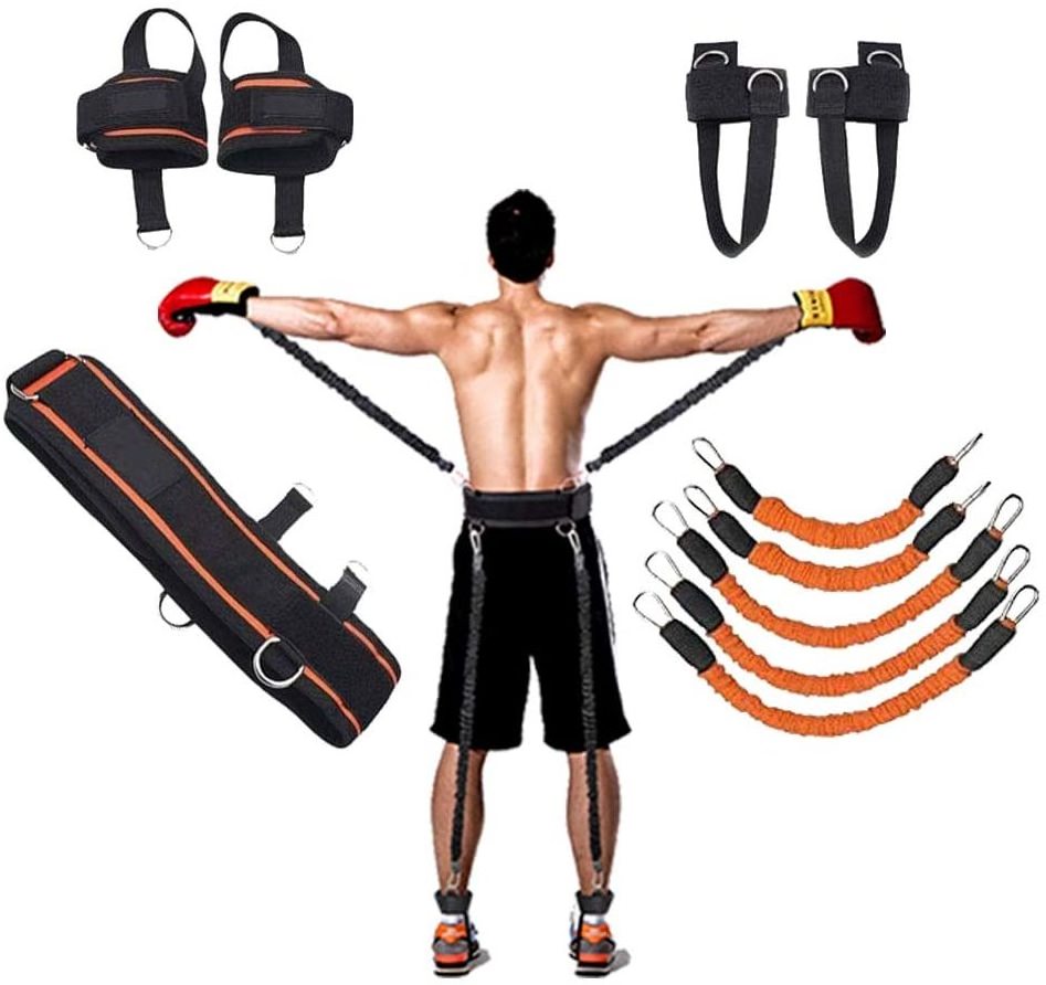 Boxing Training Resistance Band Set Enhance Explosive Power Strength Training bands for Fitness Basketball Volleyball Footba