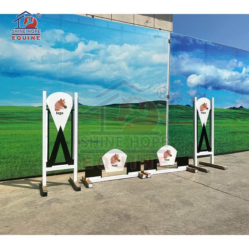 High quality Aluminum equine products horse show  jumps for horse jump with keyhole track