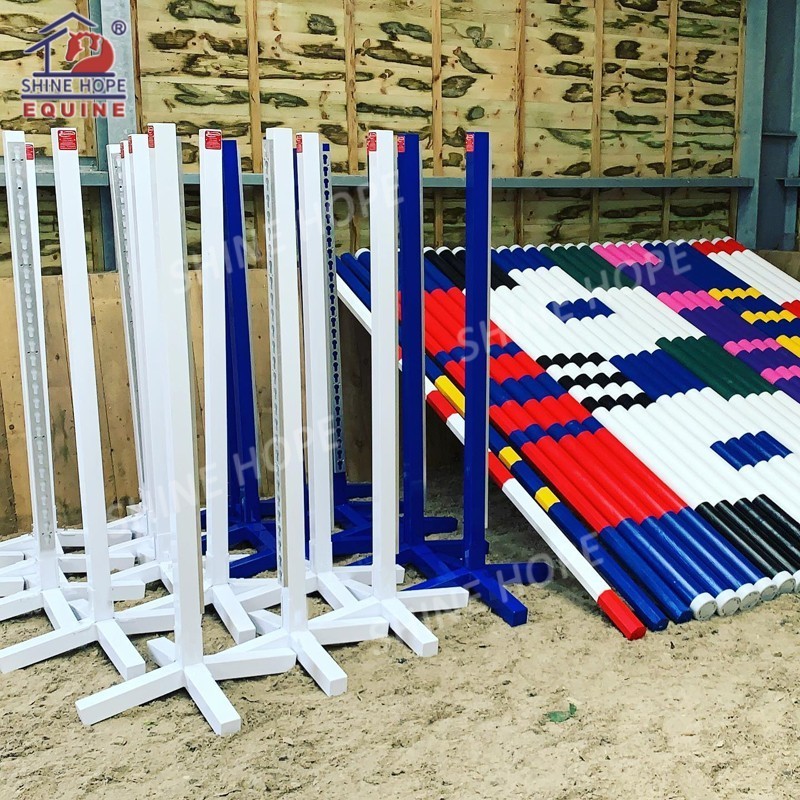 Show jumping courses used Aluminium Jump Stands for School Jumps