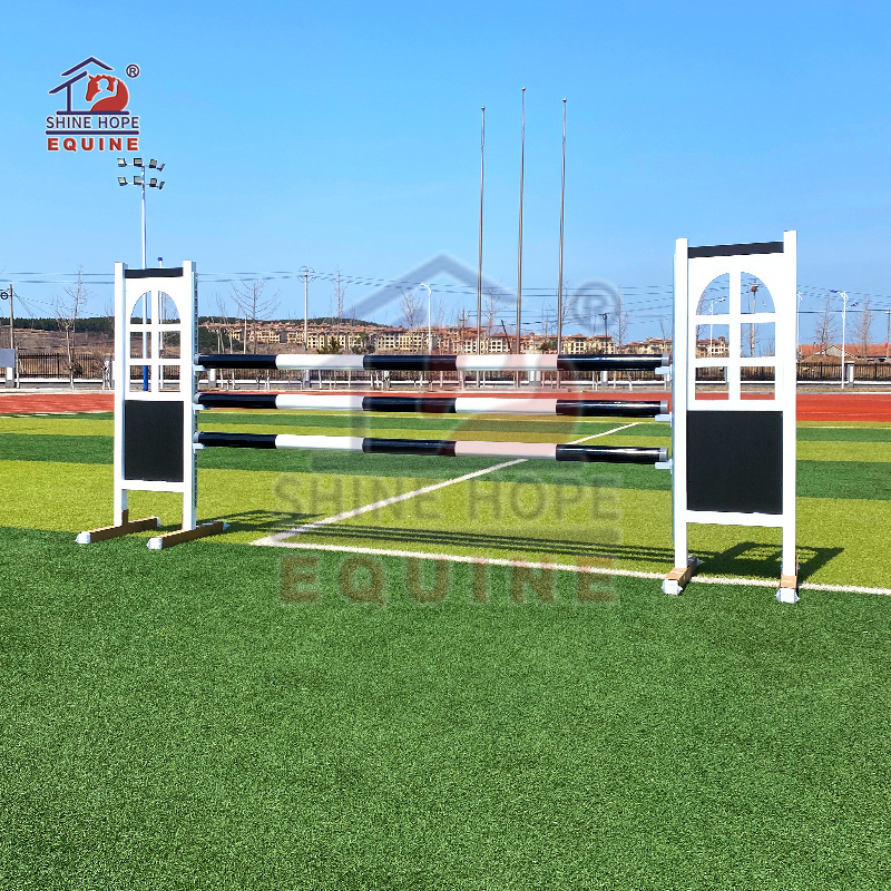 New design alu. jump stands show jump wing jump fence with PVC panel