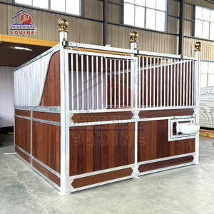 miniature mesh 12*12 steel stable fancy sliding door used portable horse stalls